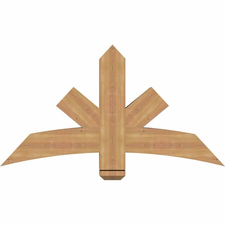 Ekena Millwork Alberta Smooth Timber Gable Bracket, Western Red Cedar, 48"W x 26"H x 5 1/2"D x 5 1/2"F, 13/12 Pitch GBW048X26X0606ALB00SWR